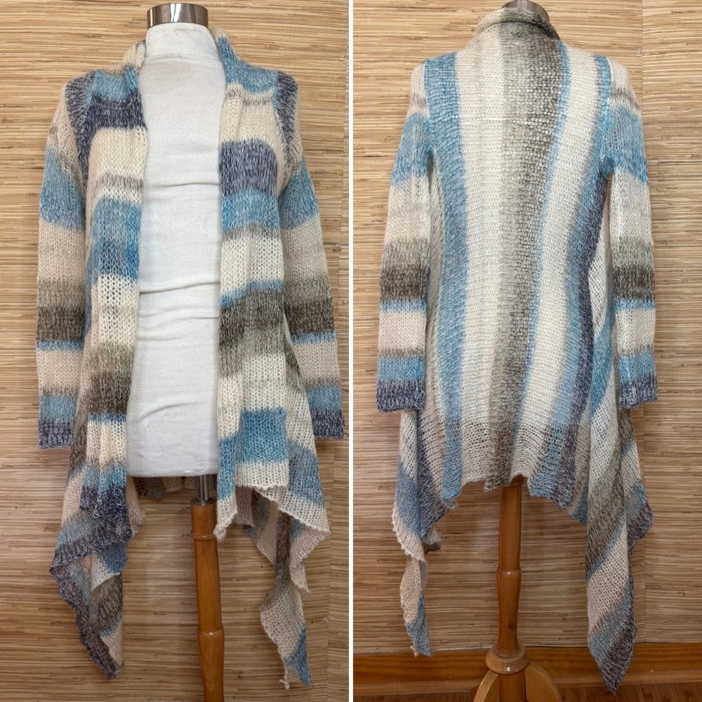 Love Stitch Open-Front Knit Cardigan Wrap